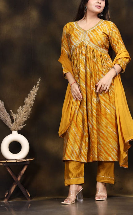 Cotton readymade alia cut kurti set maroon with allover kalamkari prin –  Maatshi